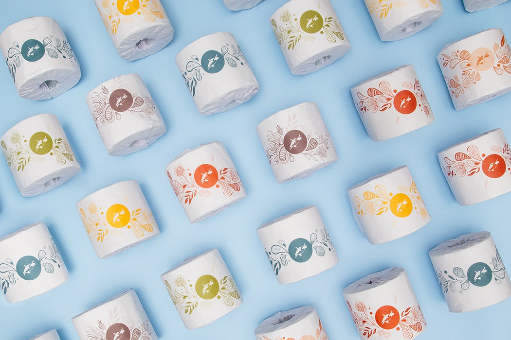 Recycled toilet paper