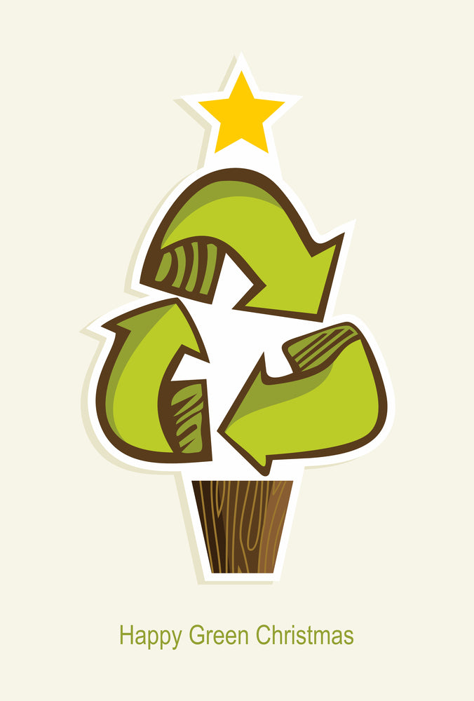 Green Recycle Symbol Christmas Tree