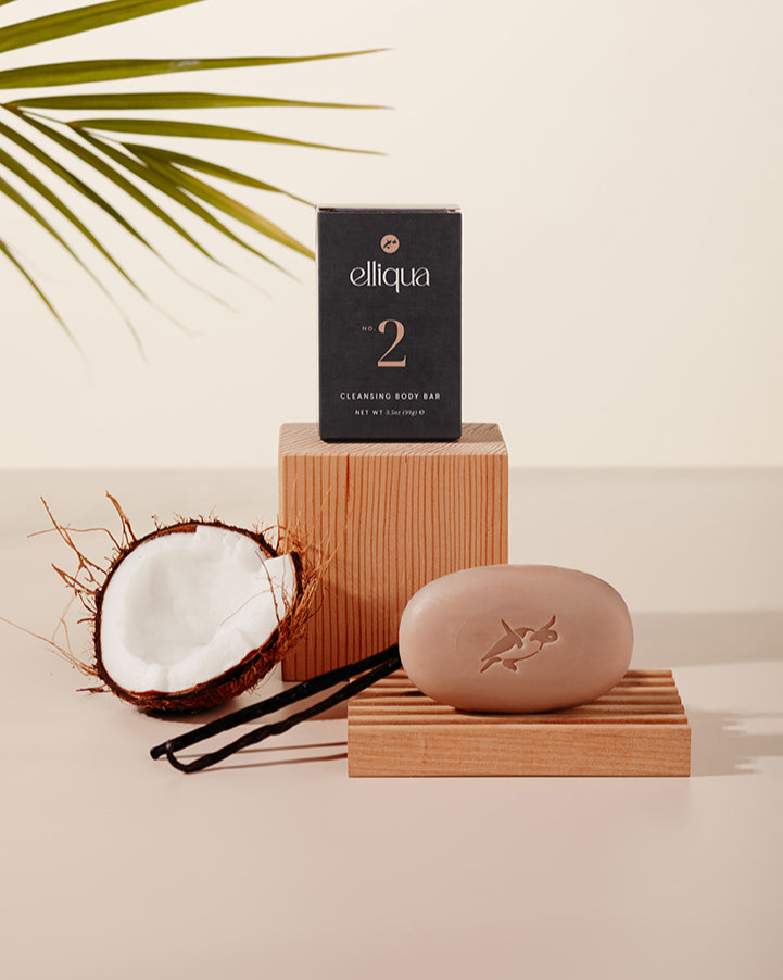 Elliqua Cleansing Body Bar - No.2 - Coconut + Vanilla